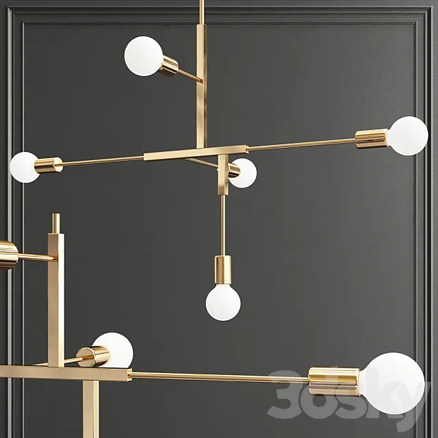 Lambert Fils studio Cliff Suspension lamp 3DS Max Model