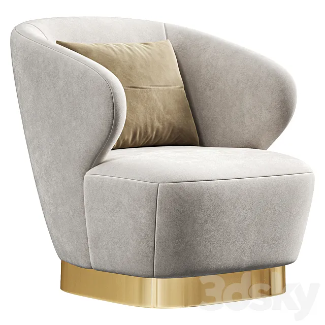 Lambert Swivel Chair By BAKER 3ds Max
