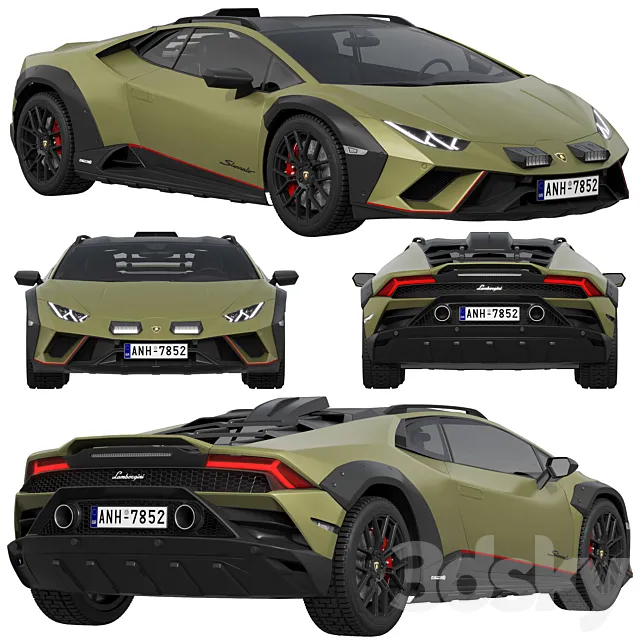 Lamborghini Huracan Sterrato 3DS Max Model