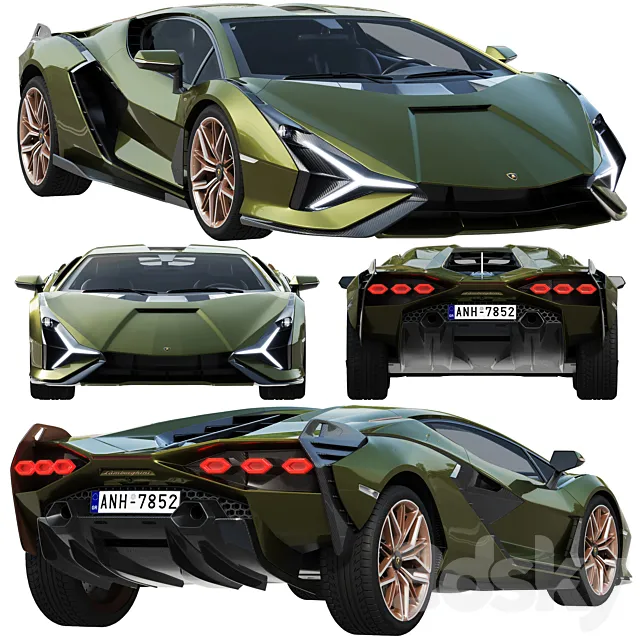 Lamborghini Sian 3DS Max Model