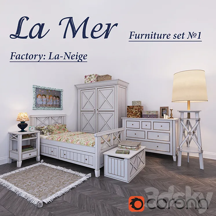 Lamer furniture set №1 3DS Max