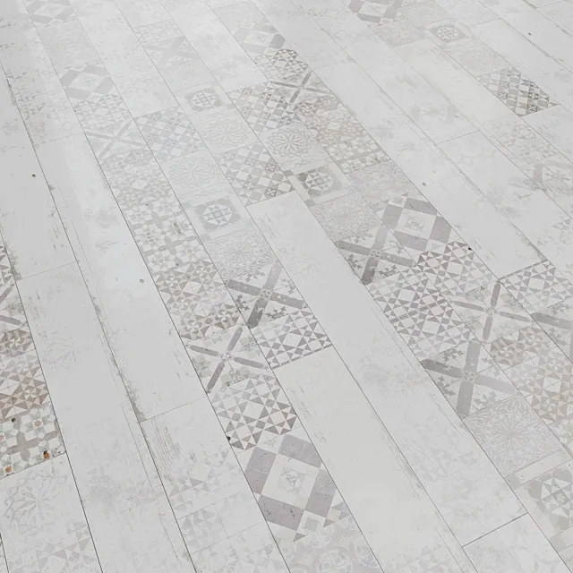 Laminate for vintage tiles ter Hurne T13 Georgetown tiles 1902 3ds Max