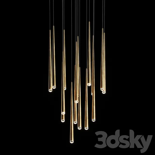 Lamp AQUITAINE ROUND CHANDELIER 18 Restoration Hardware 3ds Max