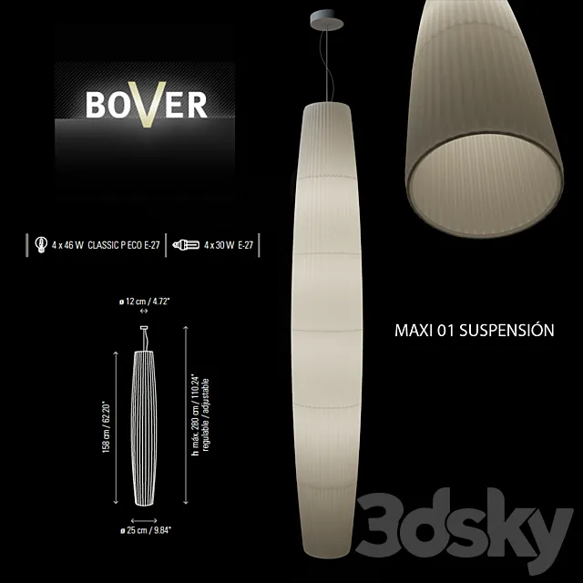 Lamp Bover MAXI 01 SUSPENSIÓN 3DS Max Model