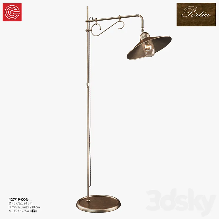 Lamp Cremasco illuminazione Portico art.427 3DS Max