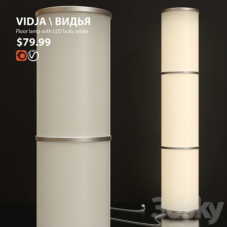 Lamp floor Floor lamp IKEA VIDIA 3DS Max