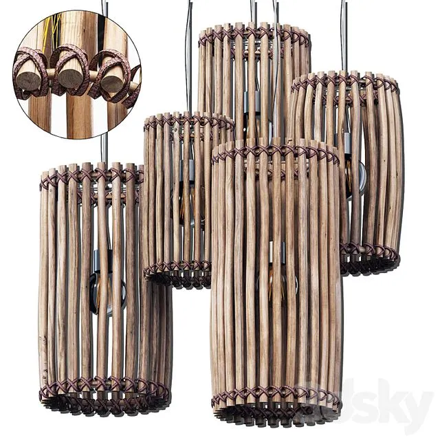 Lamp short branch n1 3dsMax Model