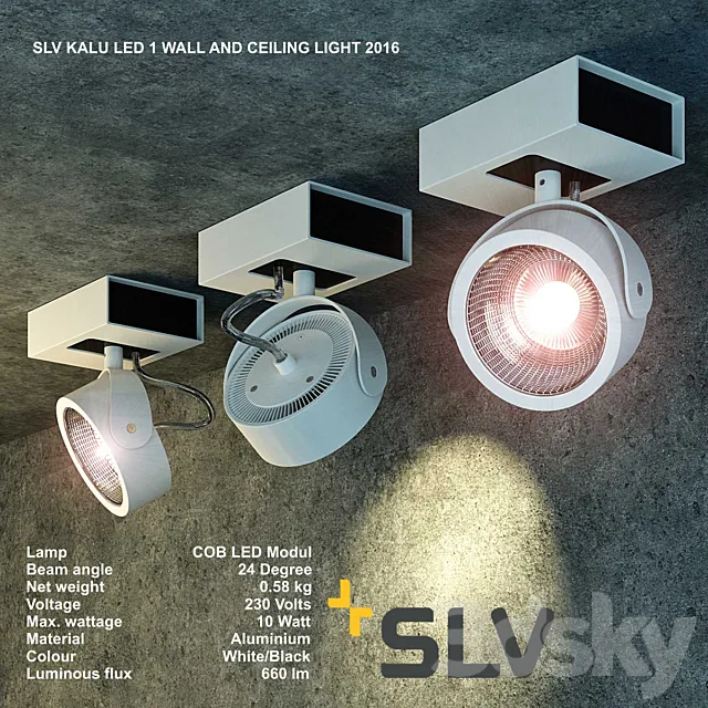 Lamp SLV KALU LED 1 3DSMax File