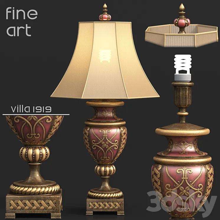 Lamp Villa in 1919 from the Fine Art 3DS Max