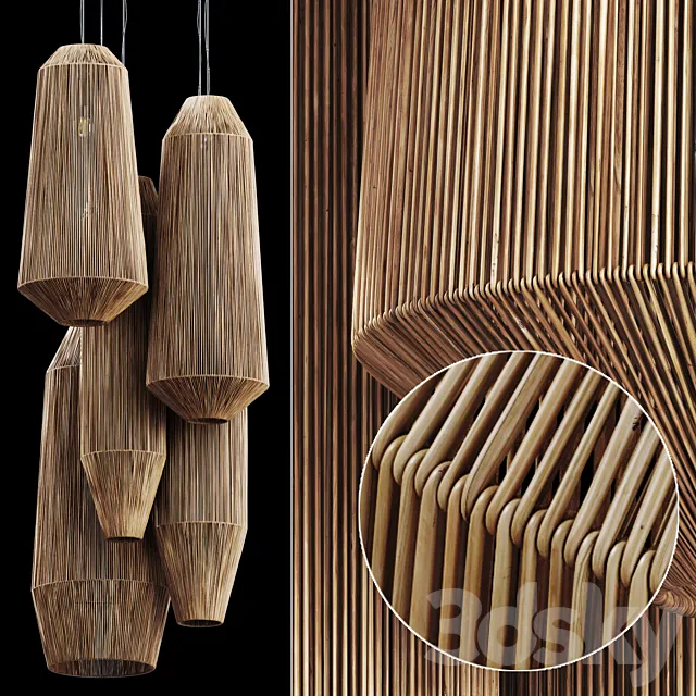 Lamp wicker n24 3ds Max