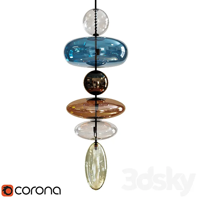 Lampada Sospensione Baban Cattelan Italia 3DS Max Model