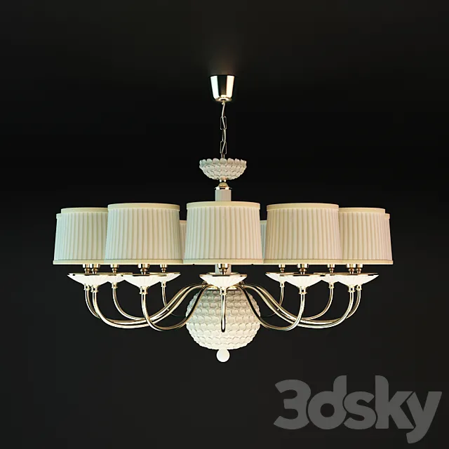 Lampadario avorio 3DS Max Model