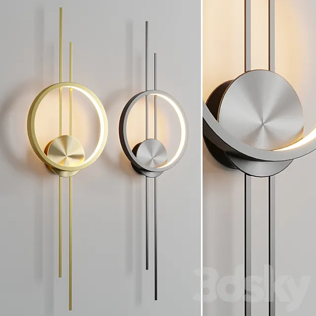 lampatron action LED wall lamp 3ds Max