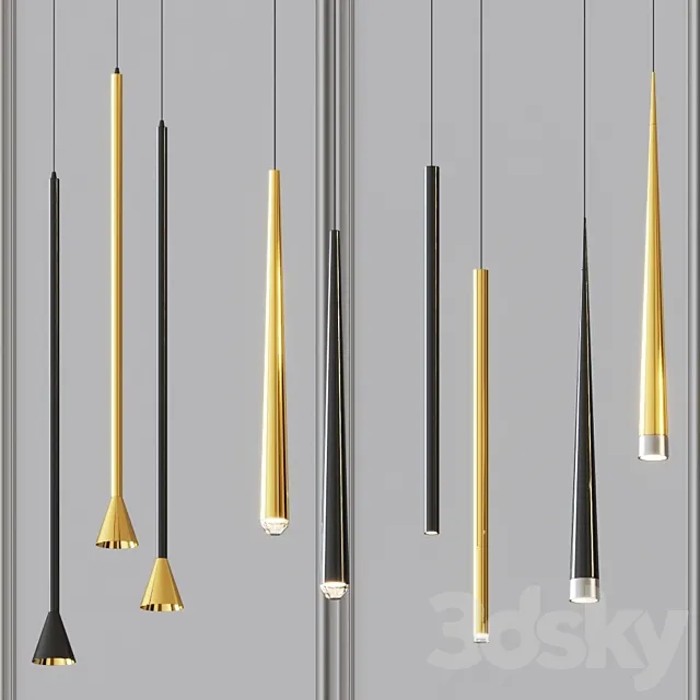 Lampatron – ceiling lamps set 1 3ds Max