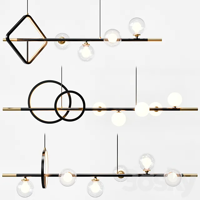 Lampatron DAGFRID pendant light colletion 3DS Max Model