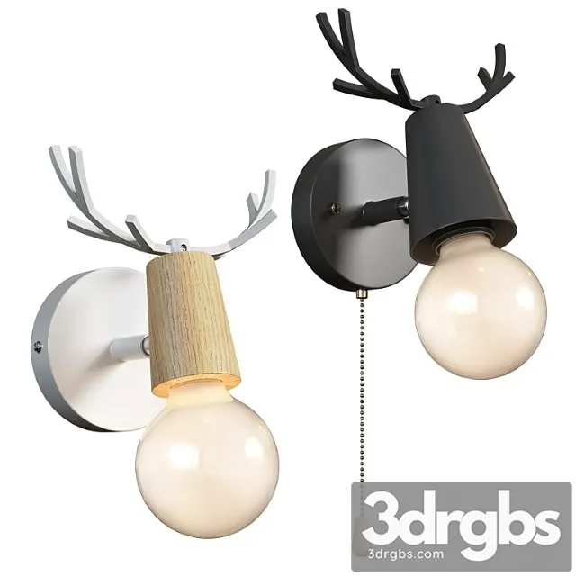 Lampatron deer wall lamps