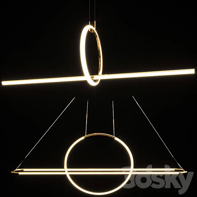 Lampatron EPSILON & DAGRUNG Pendant Light 3DS Max Model