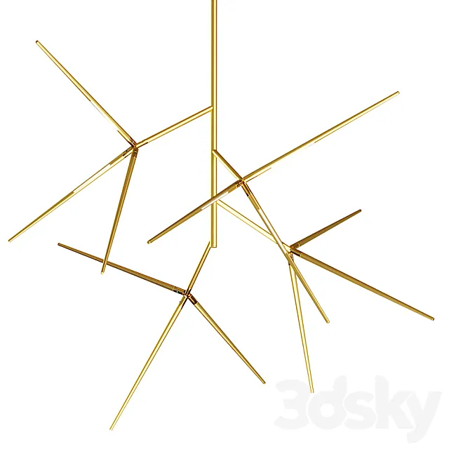 Lampatron flask chandelier 3ds Max