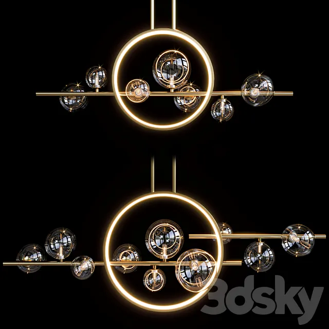 lampatron IONA L HALO pendant light 3DS Max Model