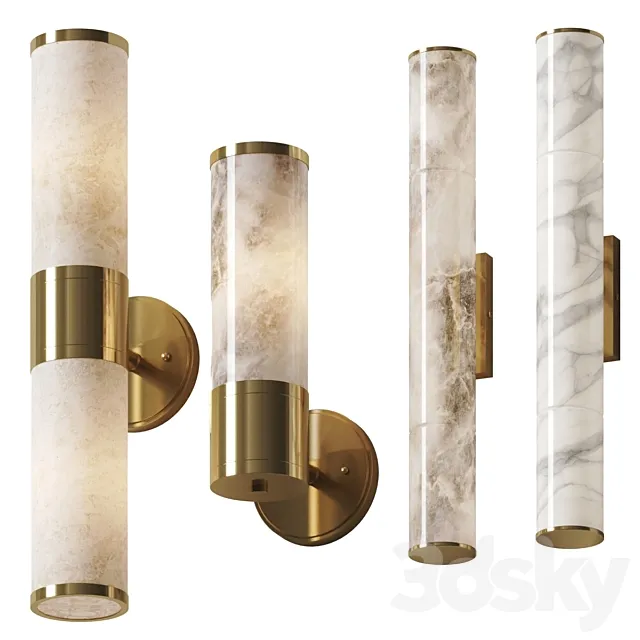 Lampatron Marble and Prisca – Wall Lamps Set 3DS Max Model