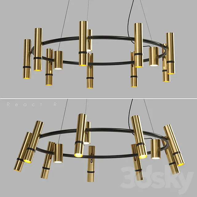 Lampatron React R 12 lamps 3ds Max