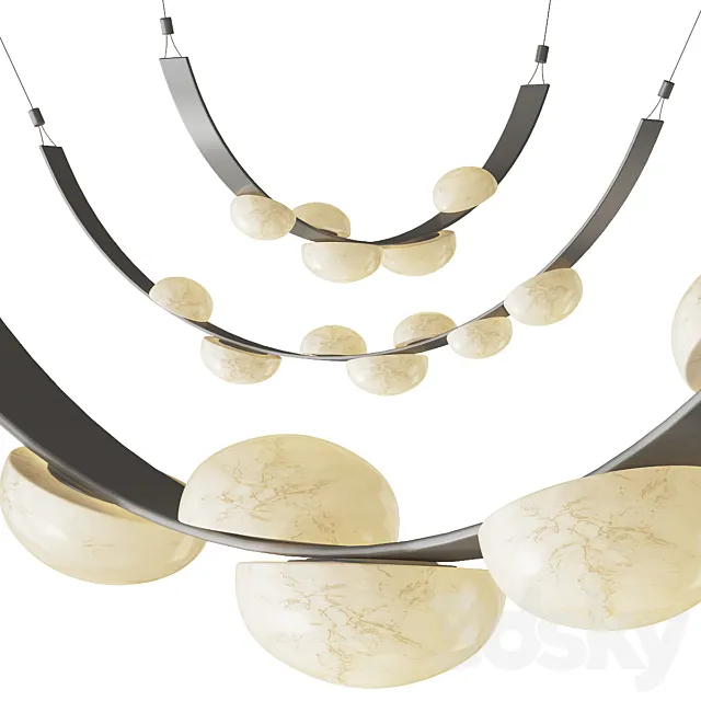 Lampatron RIVER pendant light 3DS Max Model