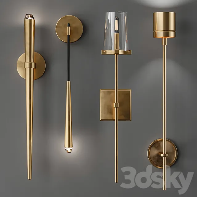 Lampatron wall light collection \ Del witten stylus 3DSMax File