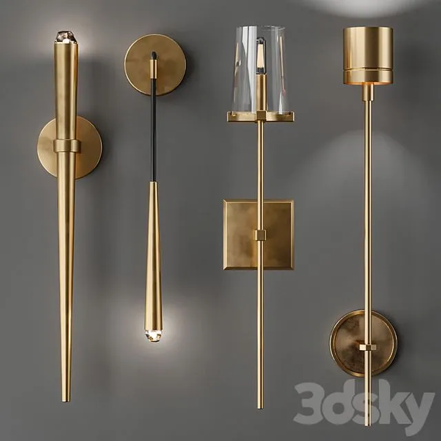 Lampatron wall light collection Del witten stylus 3dsMax Model