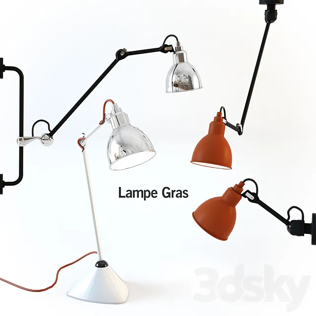 Lampe Gras 3DS Max Model