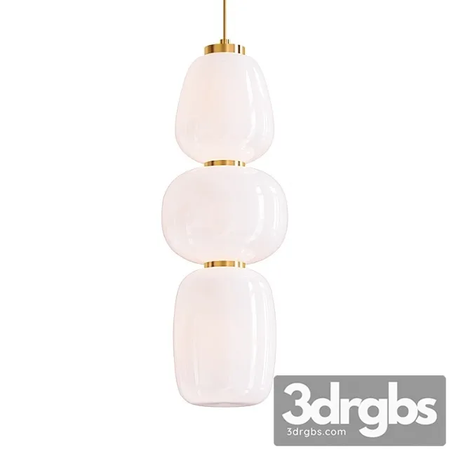 Lampion triple stacked pendant