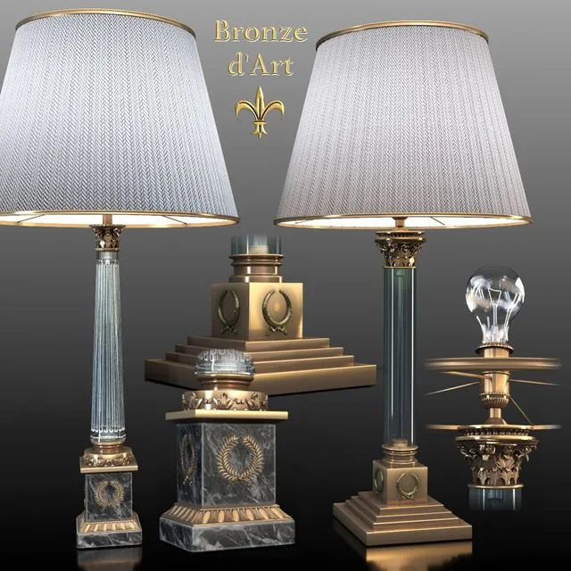 Lamps 987bis 85bis Bronze d’Art Francais 3dsMax Model