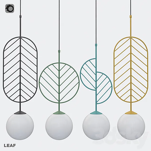 Lamps Lampatron Leaf collection 3DS Max Model