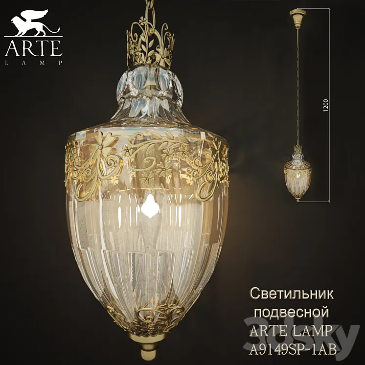 Lamps suspended ARTE LAMP A9149SP-1AB 3DS Max