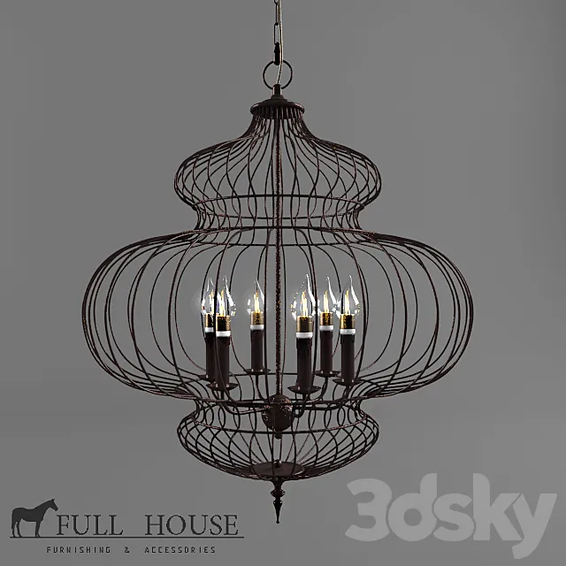 Lamps suspended Full House 3DSMax File