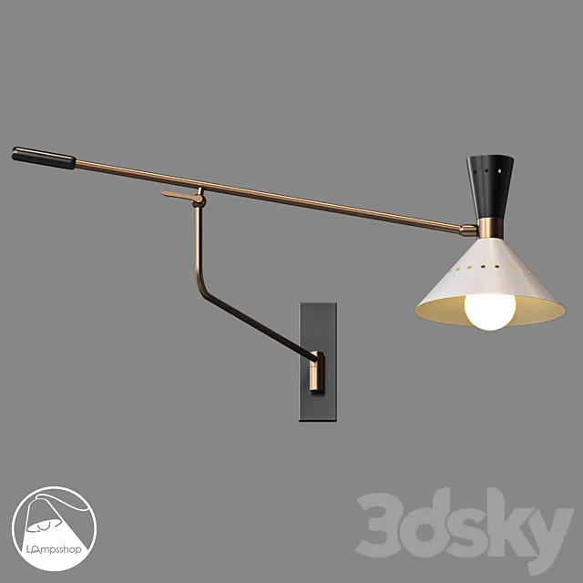 LampsShop.com B4353 Sconce Sophistic 3DSMax File