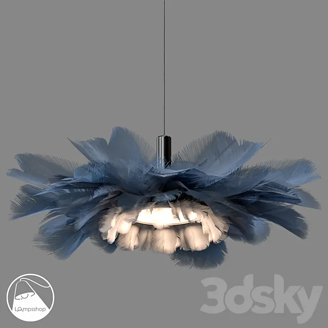 LampsShop.com L1368 Chandelier Feathers 3DS Max Model