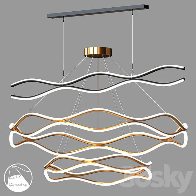 LampsShop.com L1438 Chandelier Klove 3DS Max Model