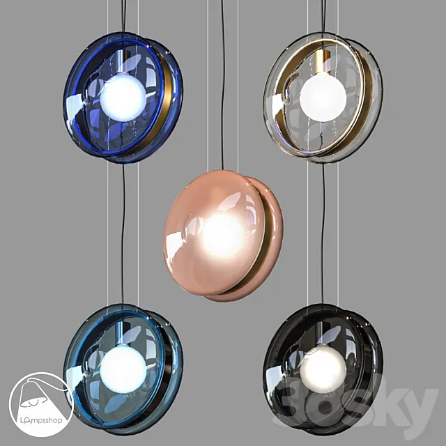 LampsShop.com PDL2166 Pendant Creative Yo-yo 3DS Max Model