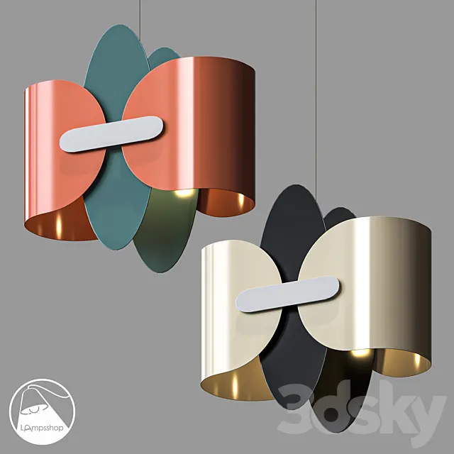 LampsShop.com PDL2319 Pendant Molte 3DS Max Model