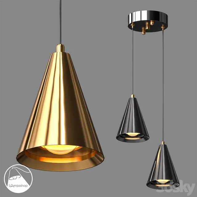 LampsShop.com PDL2427 Pendant Tadpole 3dsMax Model