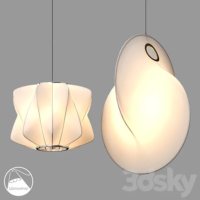 LampsShop.com PDL2567 Kink PDL2579 Curly 3DS Max Model