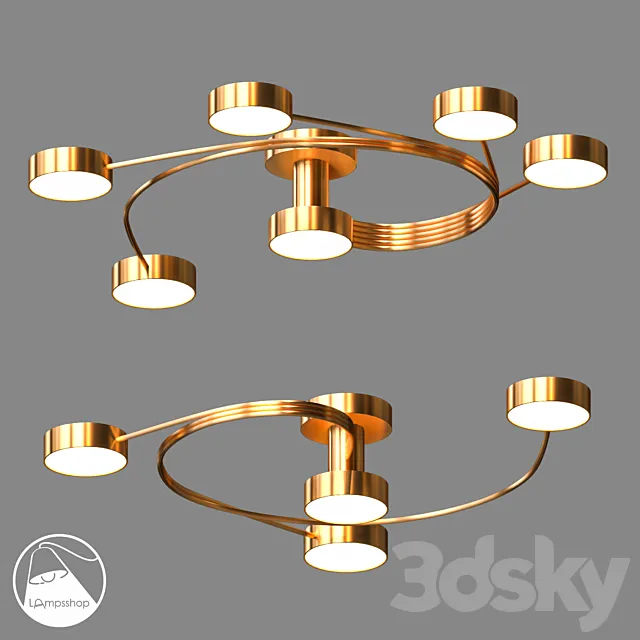 LampsShop.com PL3121 Ceiling Lamp Helix 3DS Max Model