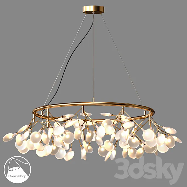 LampsShop.ru L1009 Chandelier Gold Tree Сircle 3DS Max Model