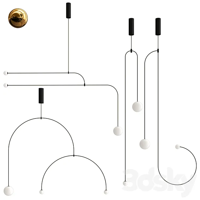 Lamptron LINES collection 3ds Max