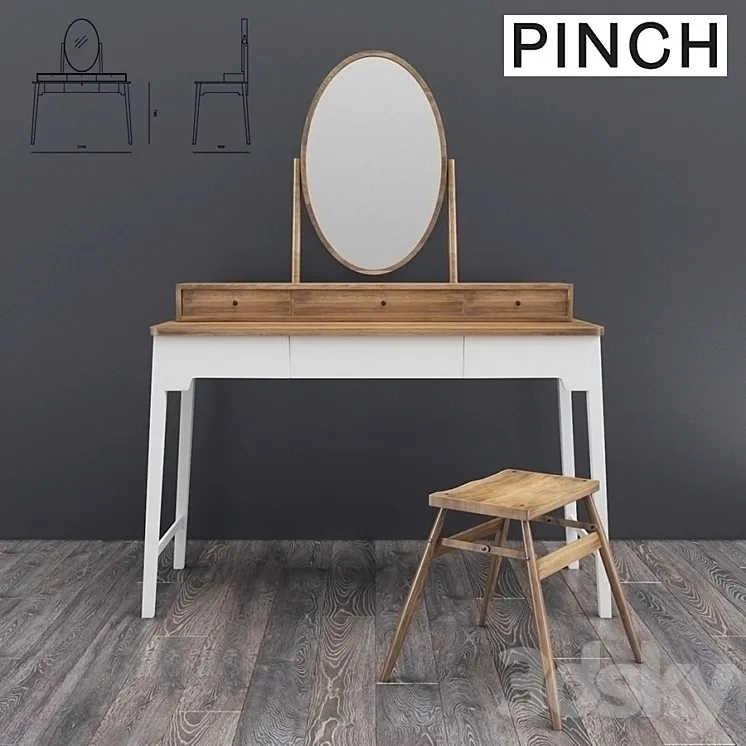 Lana dressing table 3DS Max