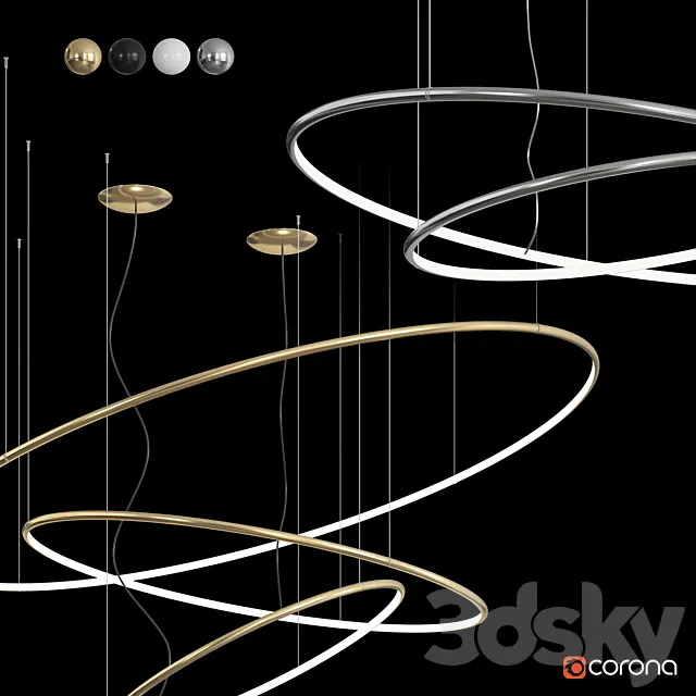 LANCIA TONDA EGOLUCE | Hanging lamp 3ds Max