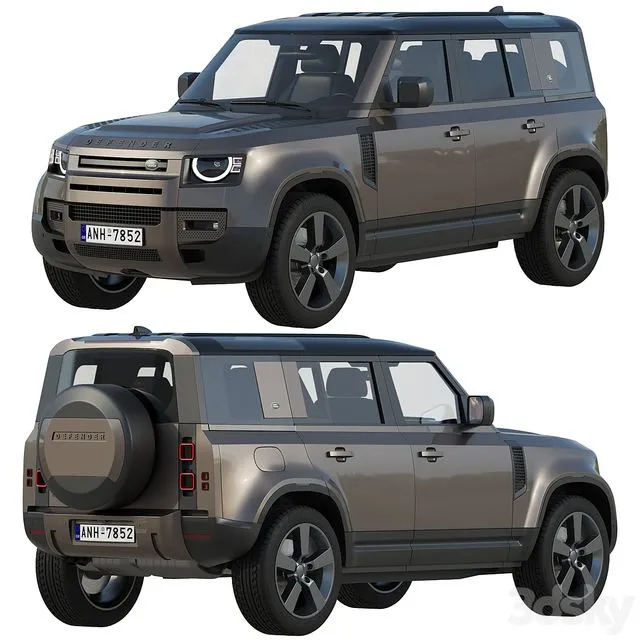 Land Rover Defender 110 2020 3dsMax Model