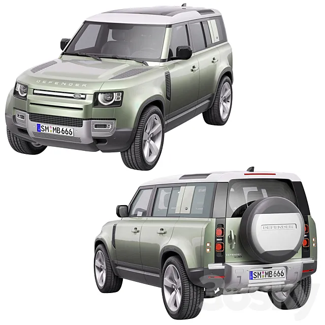Land Rover Defender 2020 3DSMax File
