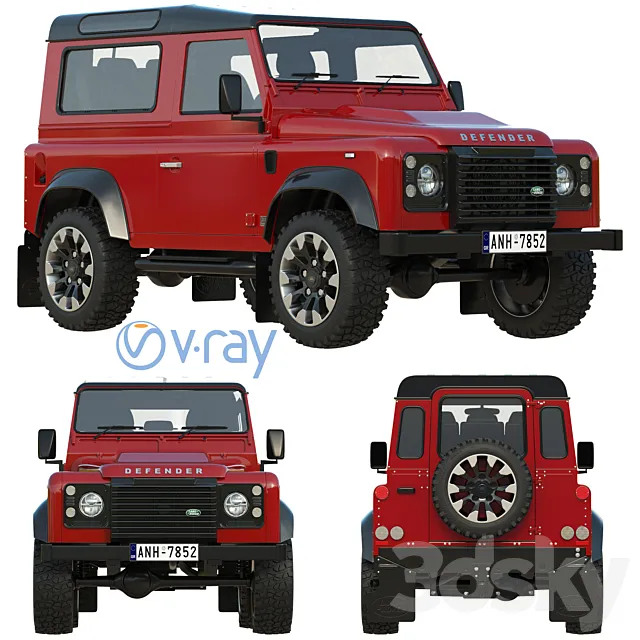 Land Rover Defender Works V8 3ds Max