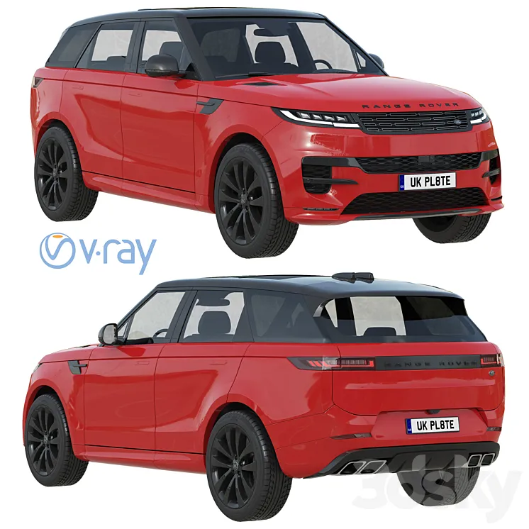 Land Rover Range Rover Sport 2023 3DS Max